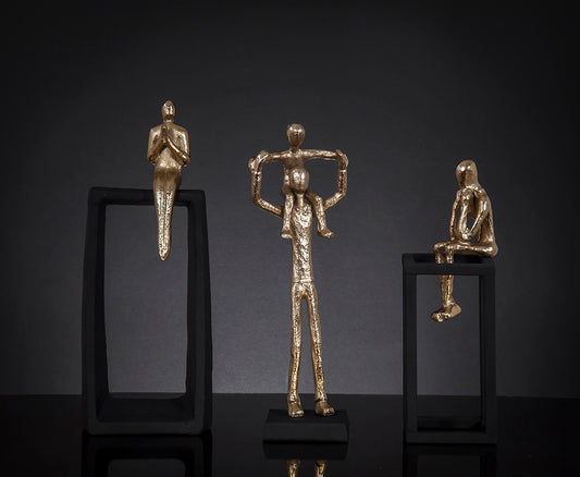 Decorative metal figurine Man height 33 cm, DECOSILUET