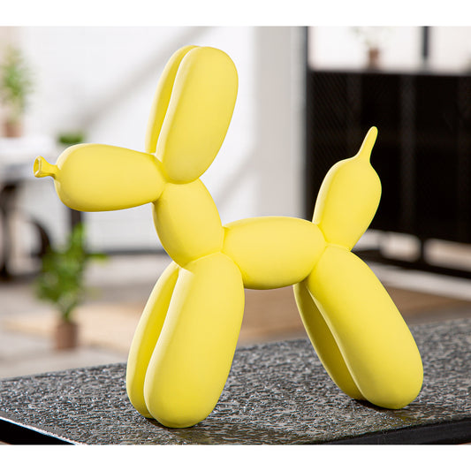 Ballonhond geel H. 23 cm