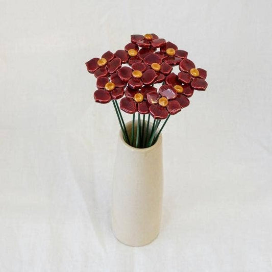 Hydrangea diameter ca. 3 cm | steel 20 cm: Lichtblauw