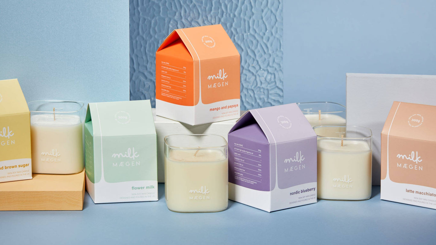 Milk by Maegen - kaars met vanille en bruine suiker