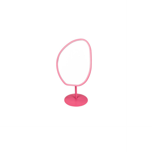 Make up Mirror- Round - Pink - 16,5x12x31,5cm