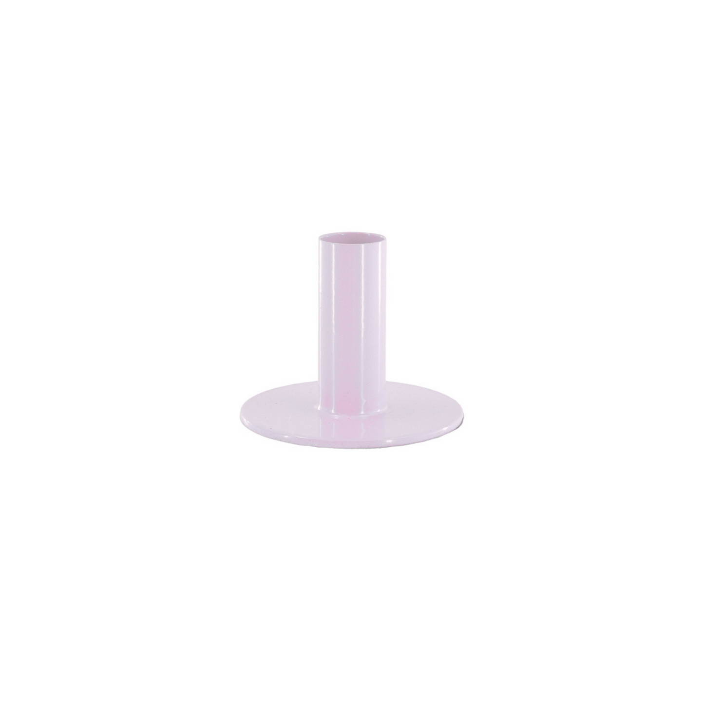 Candleholder - Basic - Metal - Lila - 8x8x6,5cm