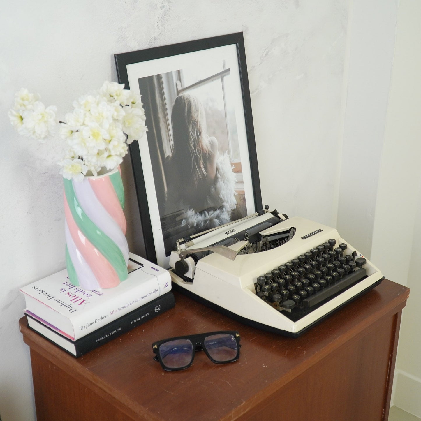 Vase - Marshmellow - Pink/Mint/Lilac - 10,5x10,5x20cm