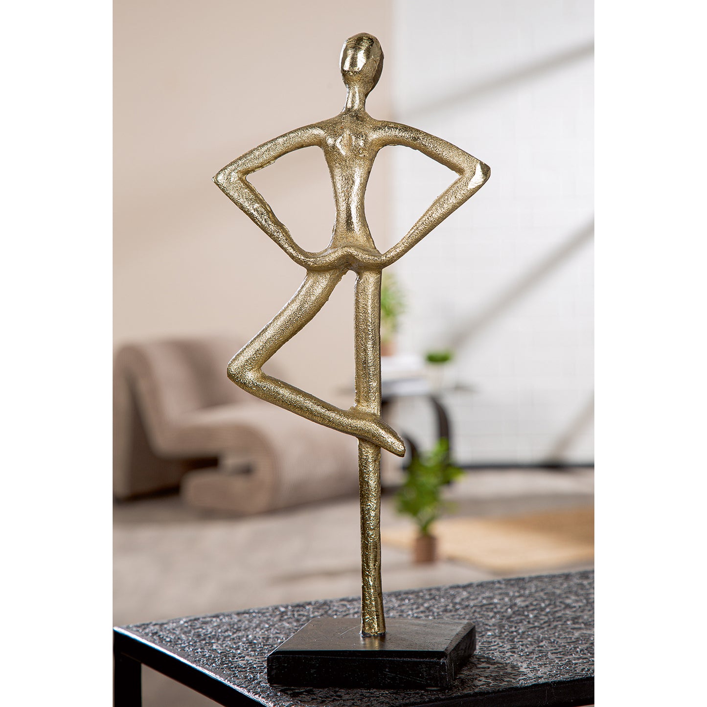 Dansen goud H. 38 cm