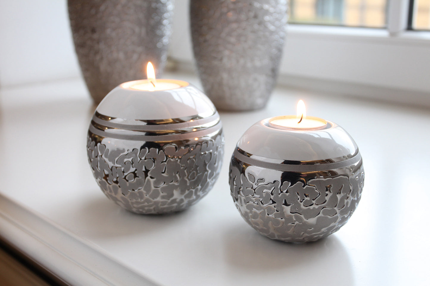 Keramiek theelichthouder "St. Louis"