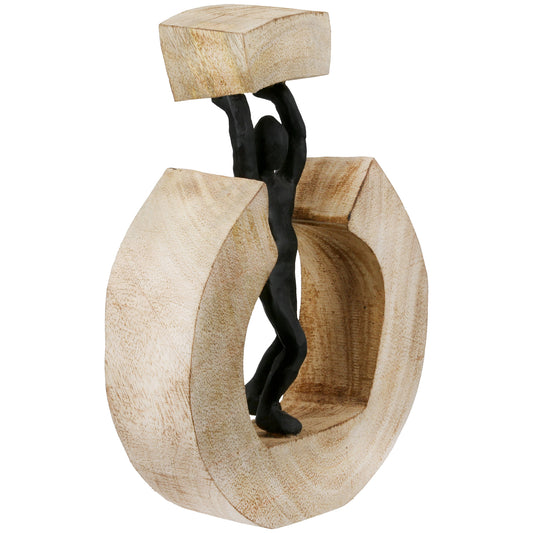 Man sterk, rond H. 22,5 cm