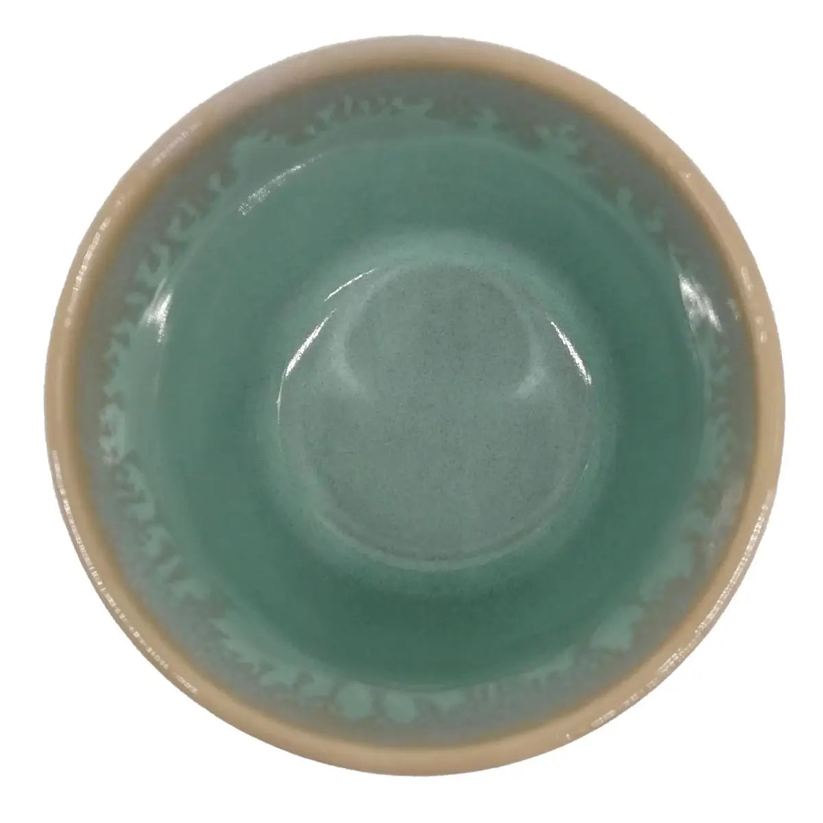 Steengoed beker „Heart” turkoois