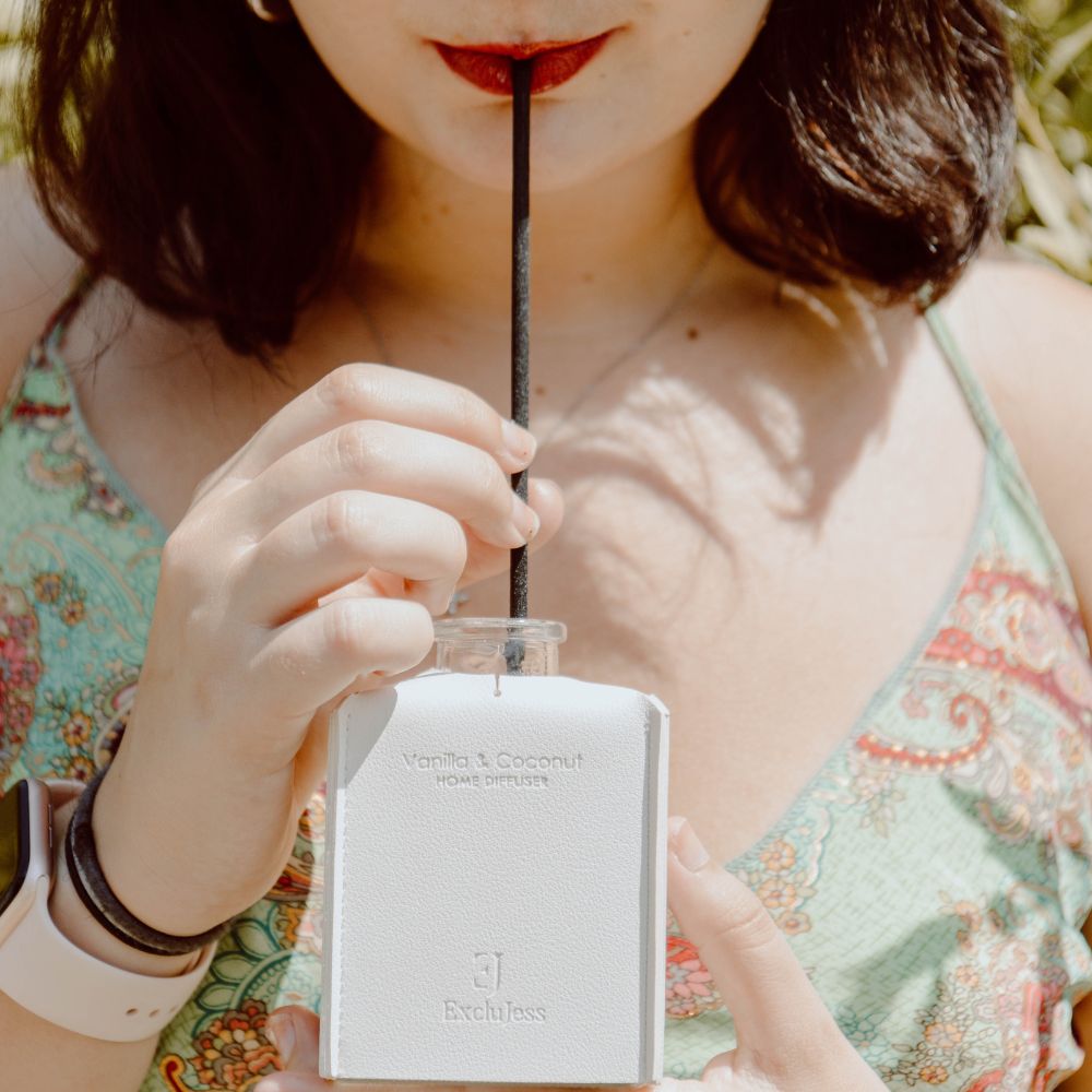 Leder Geurstokjes - Vanilla & Coconut