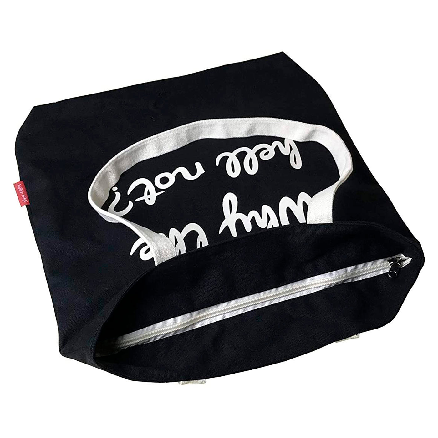 Totebags "Why The Hell Not" Zwart