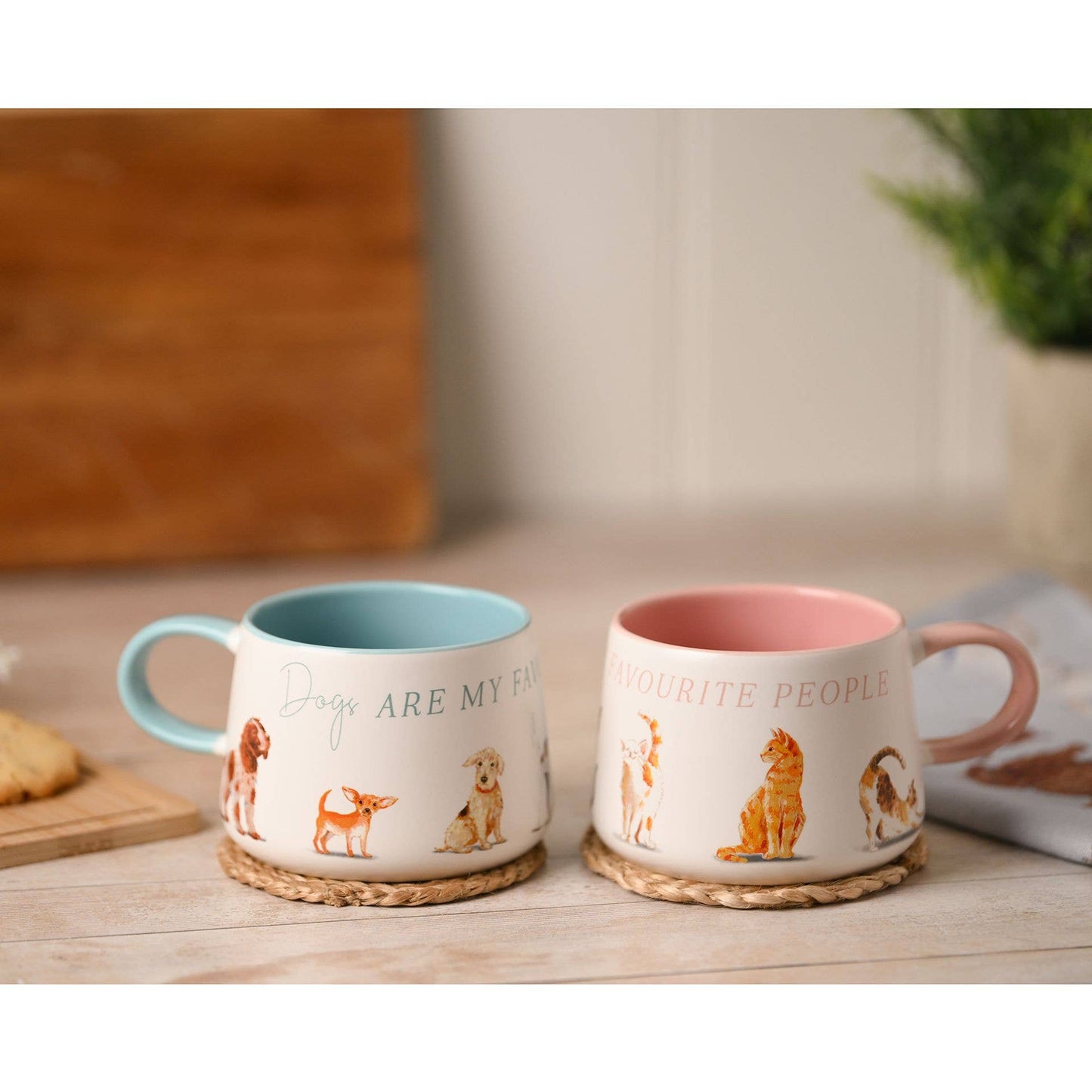 De Wildlife door Ling Designs Keramische Mok "Katten Zijn Mijn Favoriete Mensen"