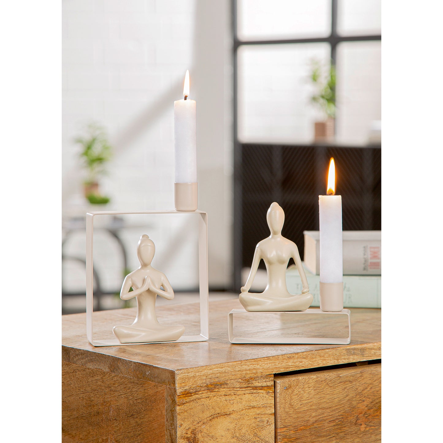 Kaarsenhouder yoga 1