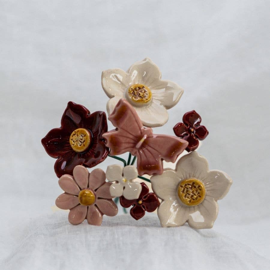 Voor mama, boeket: Roze / Vastgebonden & met strik