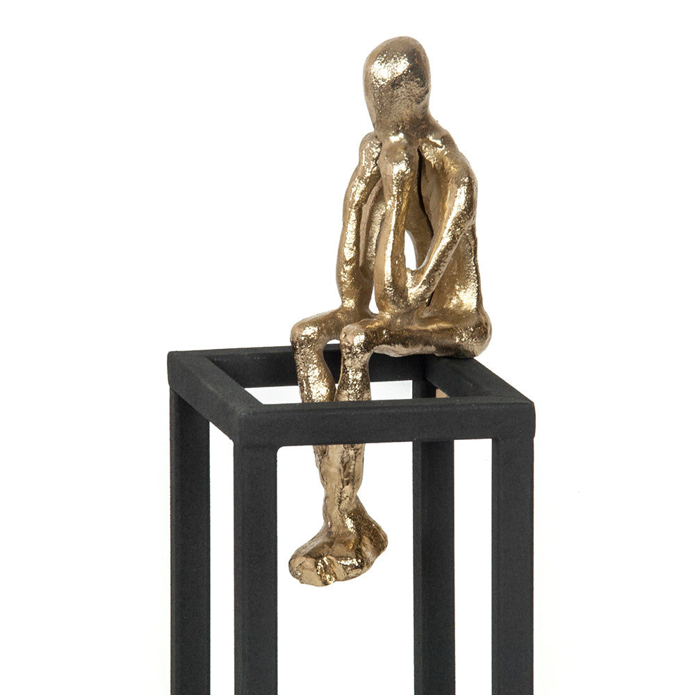 Decorative metal figurine Man height 33 cm, DECOSILUET