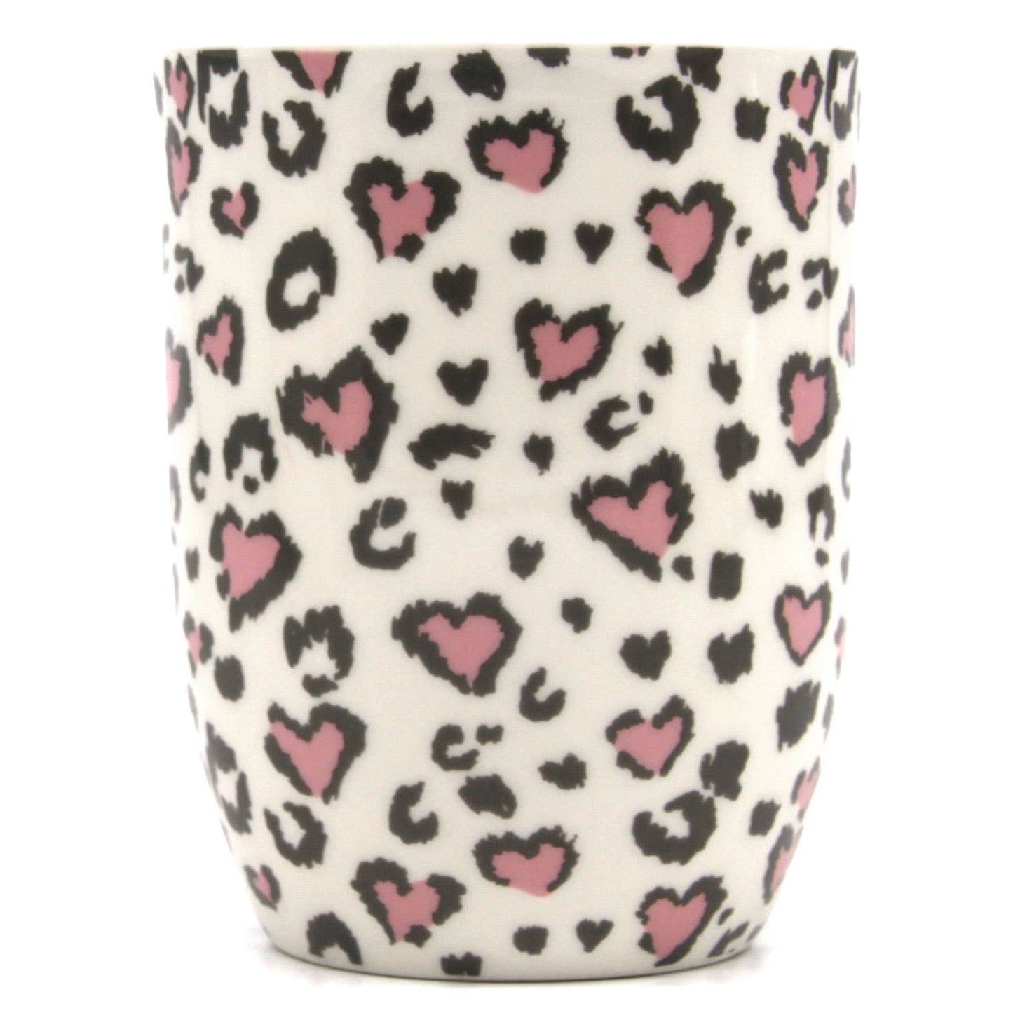 Beker met handvat „Leo” roze-antraciet