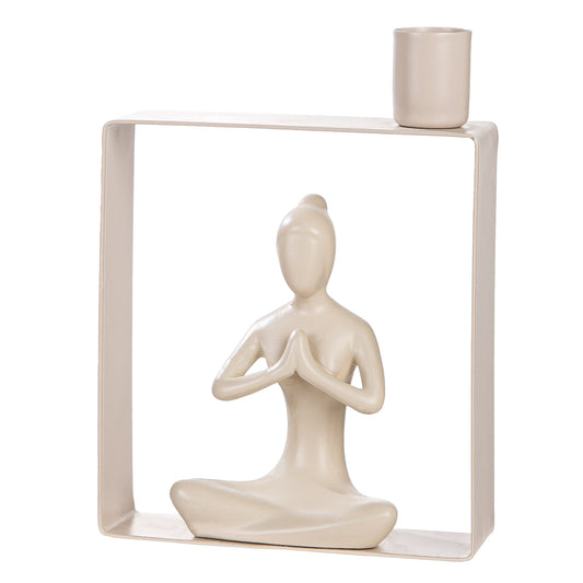 Kaarsenhouder yoga 1