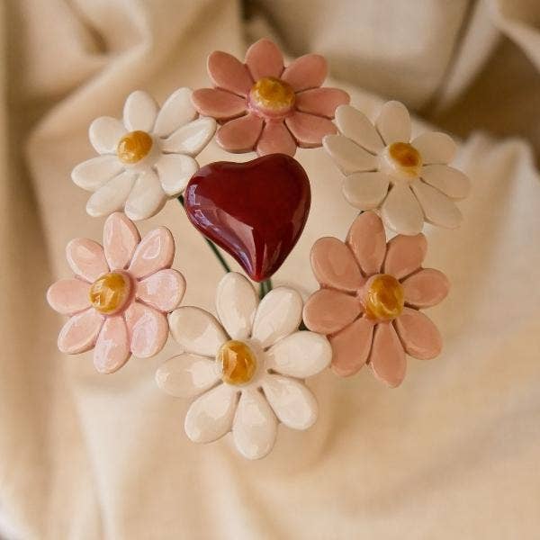 Het is fijn dat je bestaat, Bouquet.: Boeket gebonden en met strik