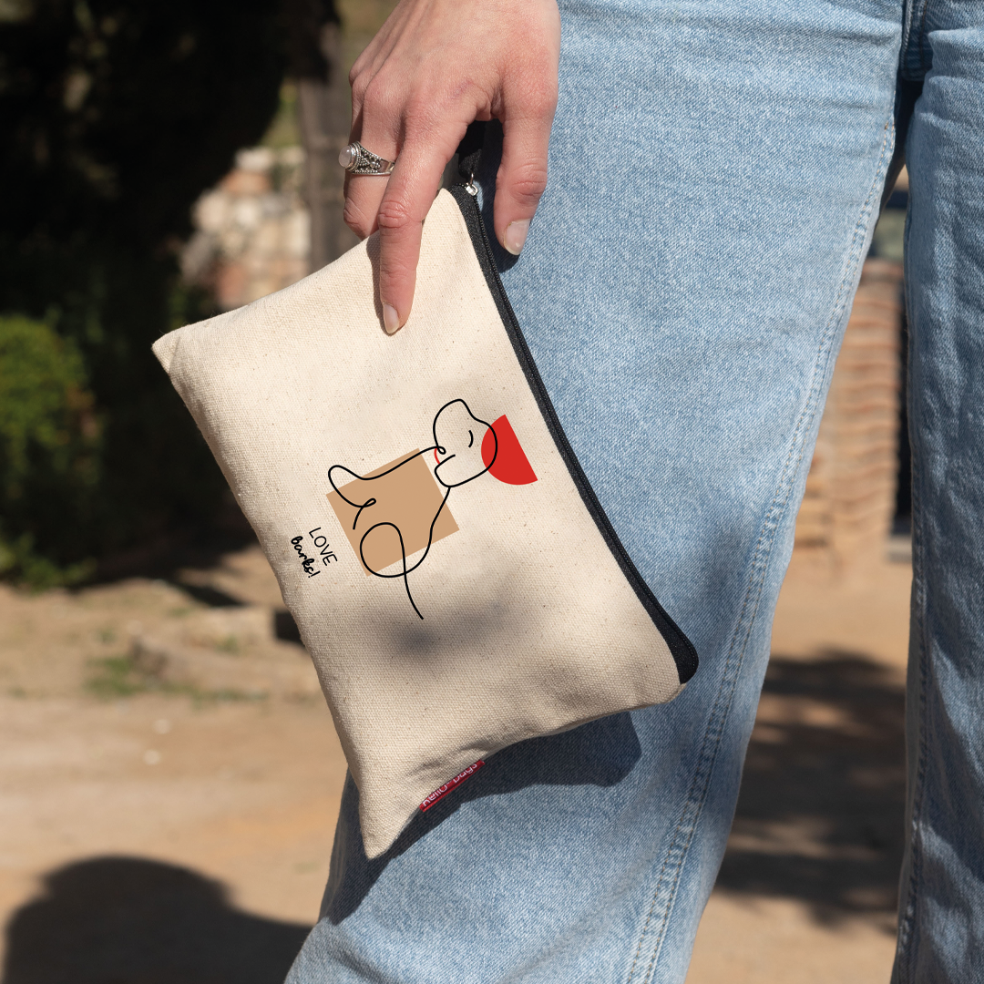 Handbags "LOVE BARKS" Wit