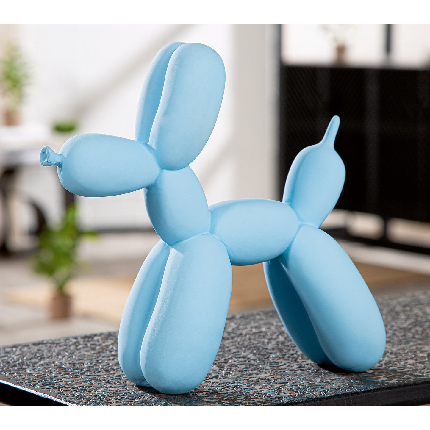 Ballonhond blauw H. 23 cm