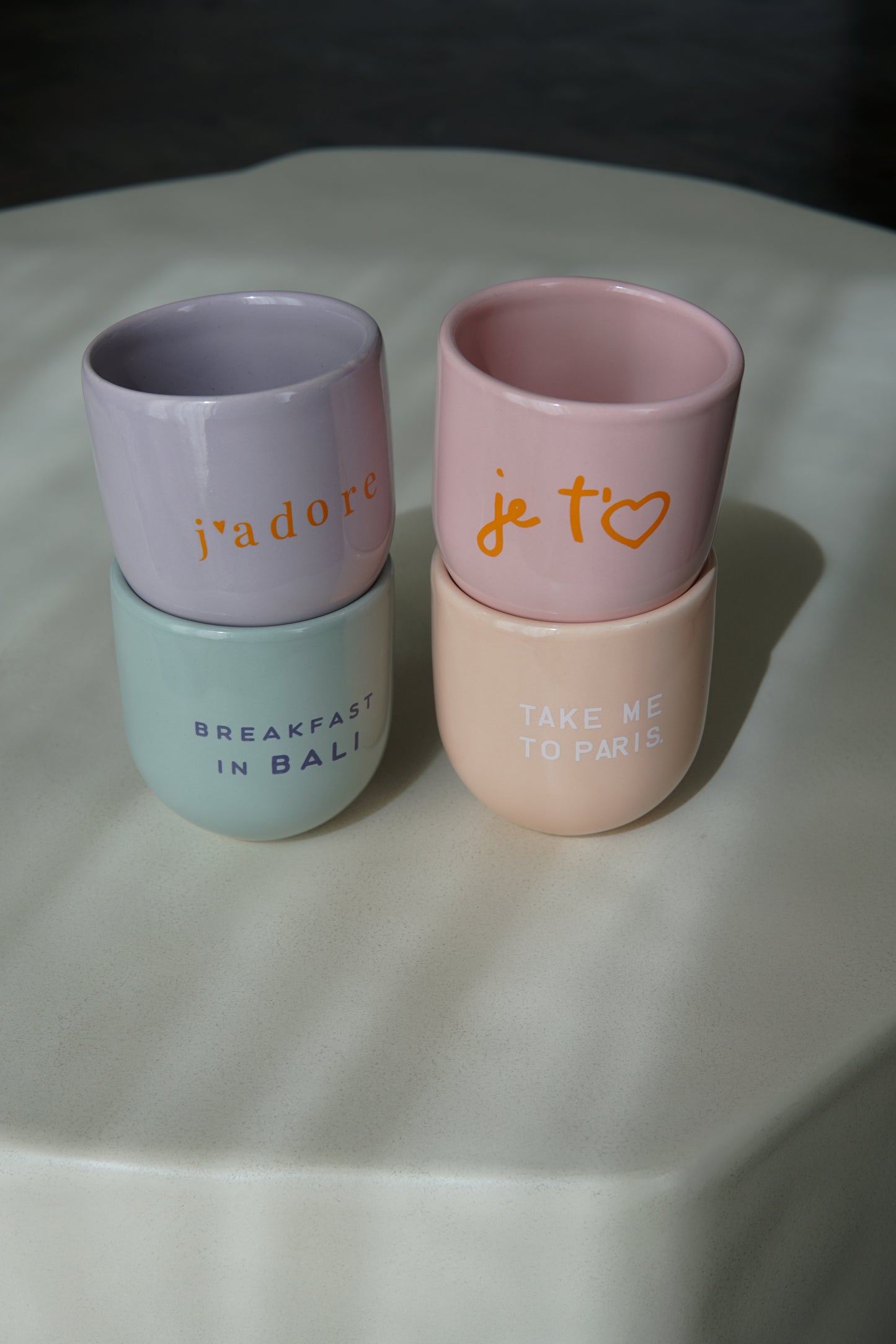 Sisi mug, Je t'eam pink