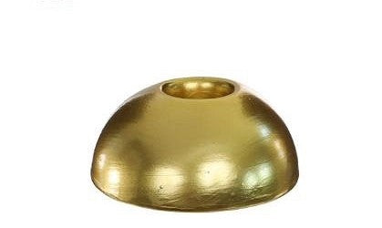 Ronde kaarsenhouder h.3 Ø7 cm gold