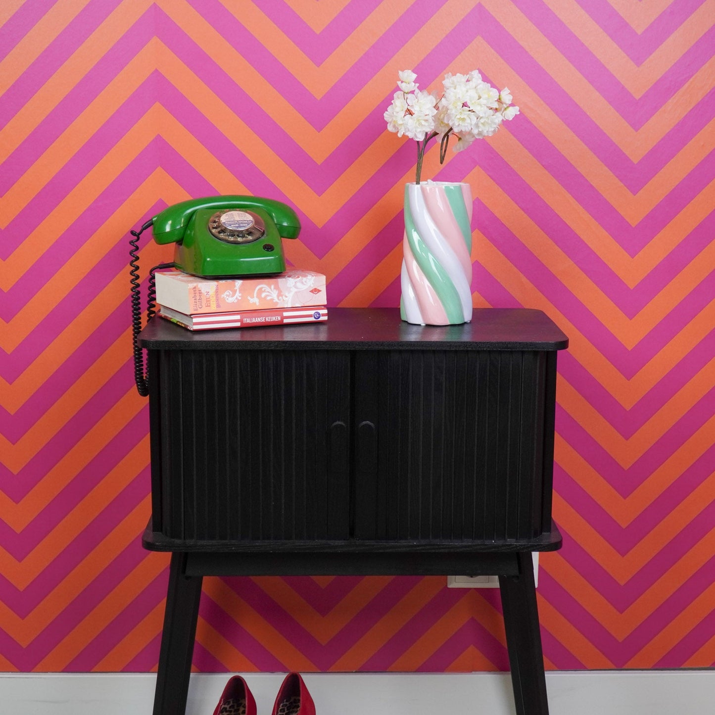 Vase - Marshmellow - Pink/Mint/Lilac - 10,5x10,5x20cm