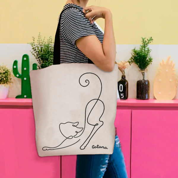 Totebags "Kat" Wit