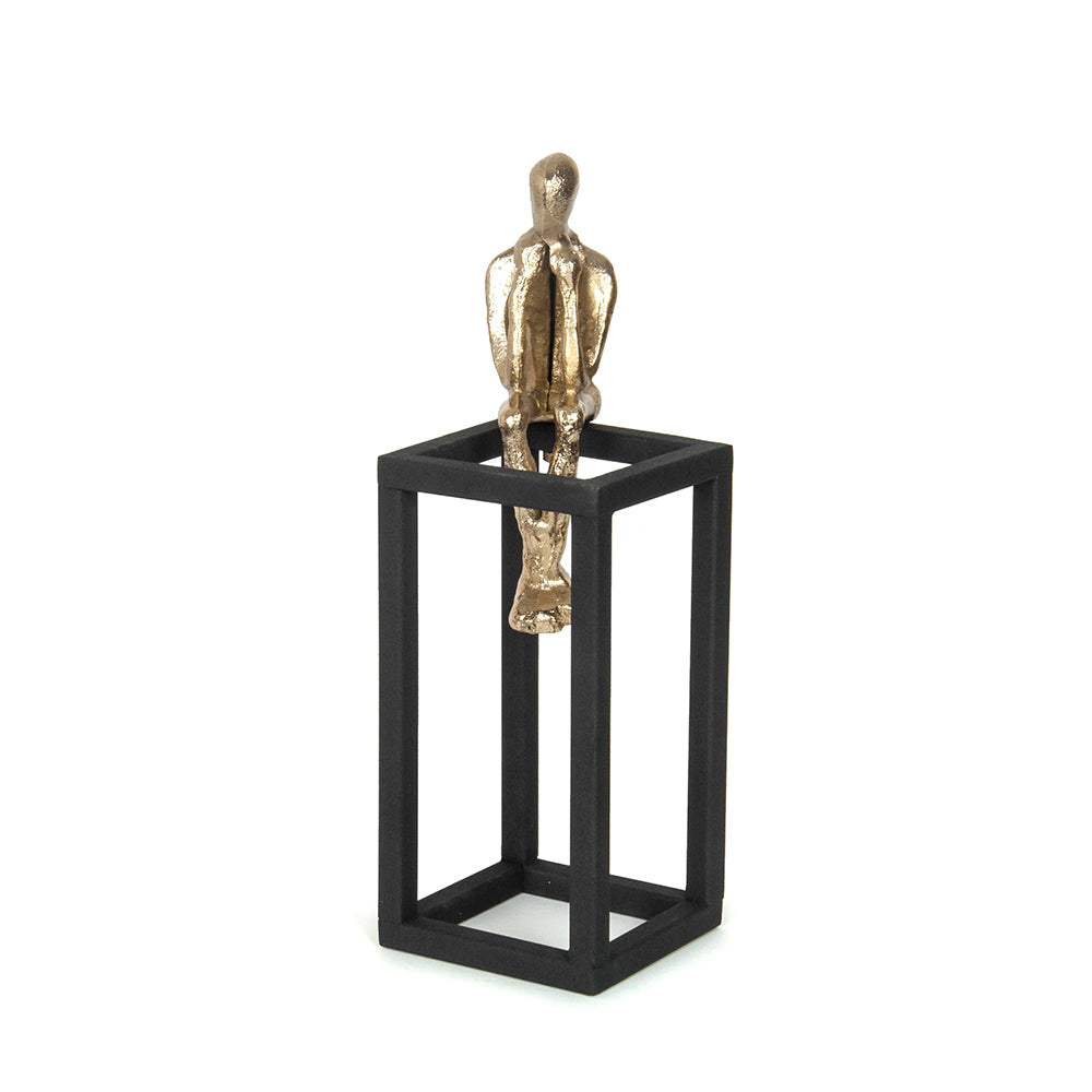 Decorative metal figurine Man height 33 cm, DECOSILUET