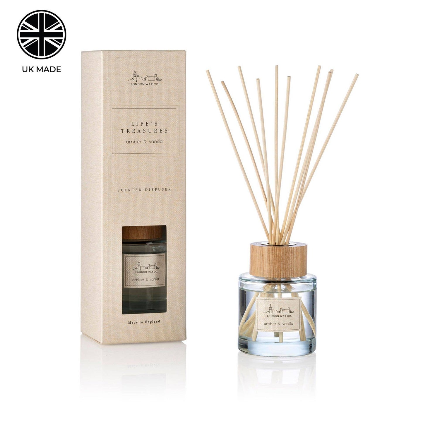 De London Wax Company Amber & Vanille Diffuser 100ml