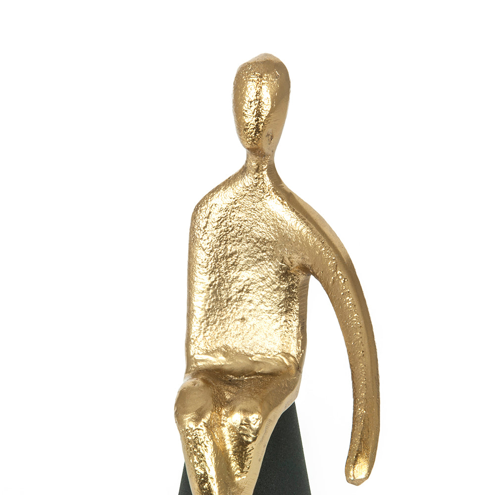 Metal Man Statue, 10.5 x 10.5 x 33 cm – DECOSILUET