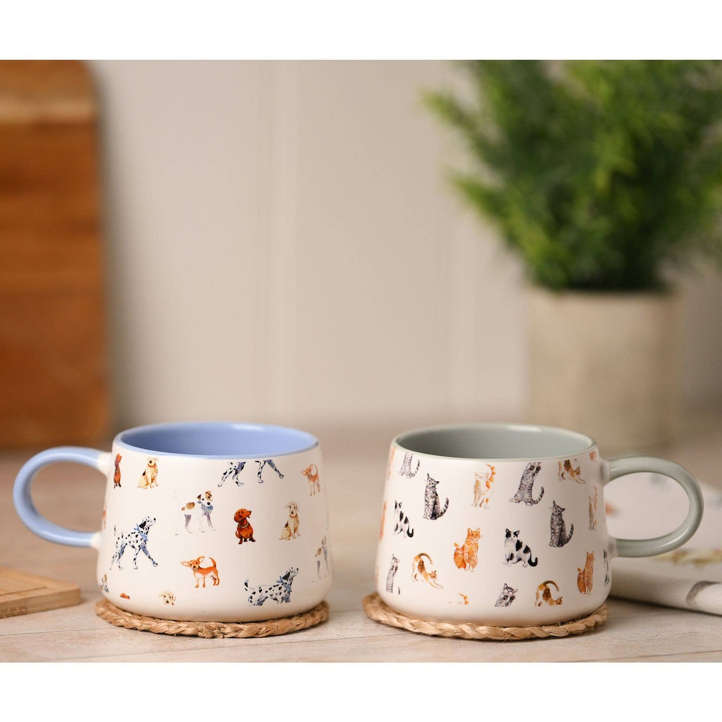 De Wildlife door Ling Designs Keramische Mok met Kattenpatroon