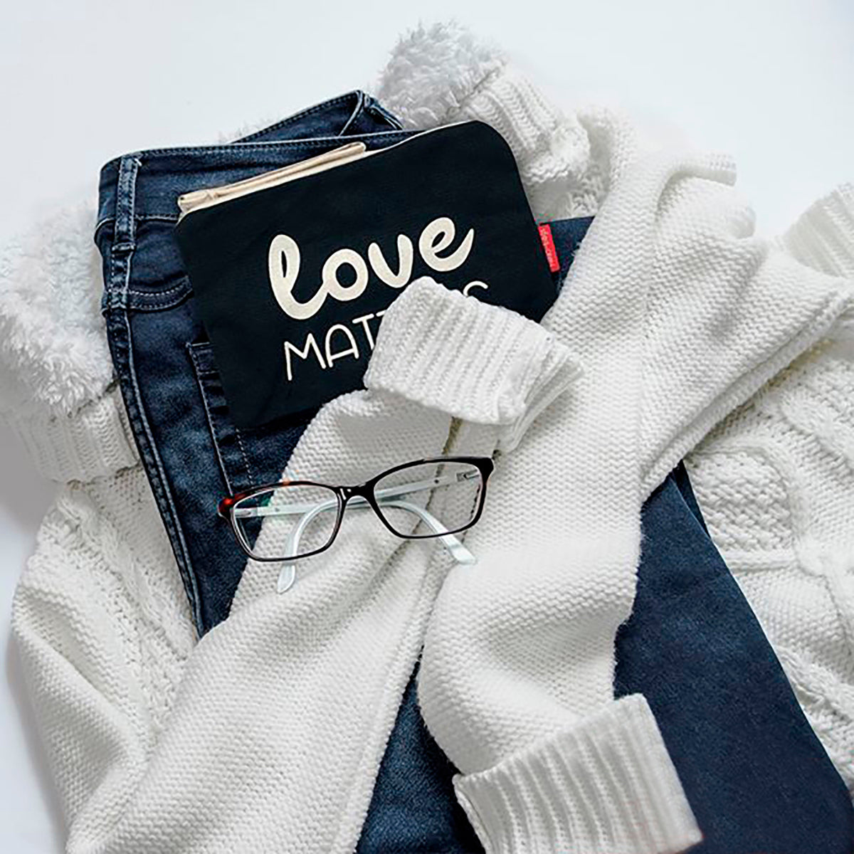 Handbags  "Love matters" Zwart