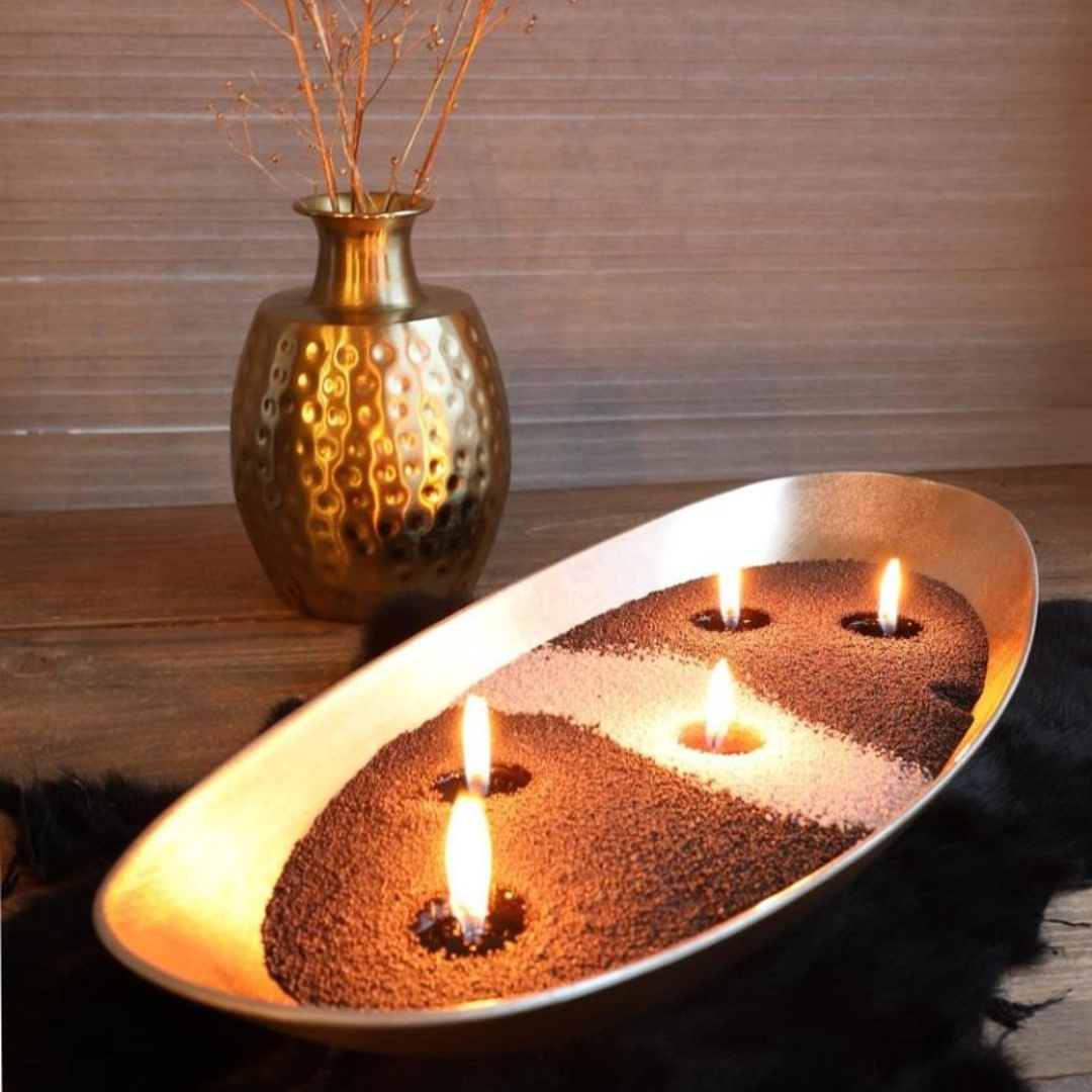 Pearlsand scented candle 400gr rose