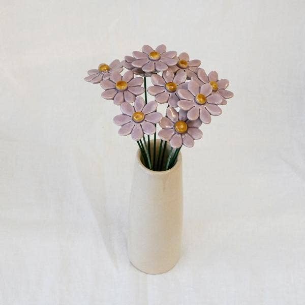 Marguerite diameter ca. 3,5 cm, steel 20 cm: Wit
