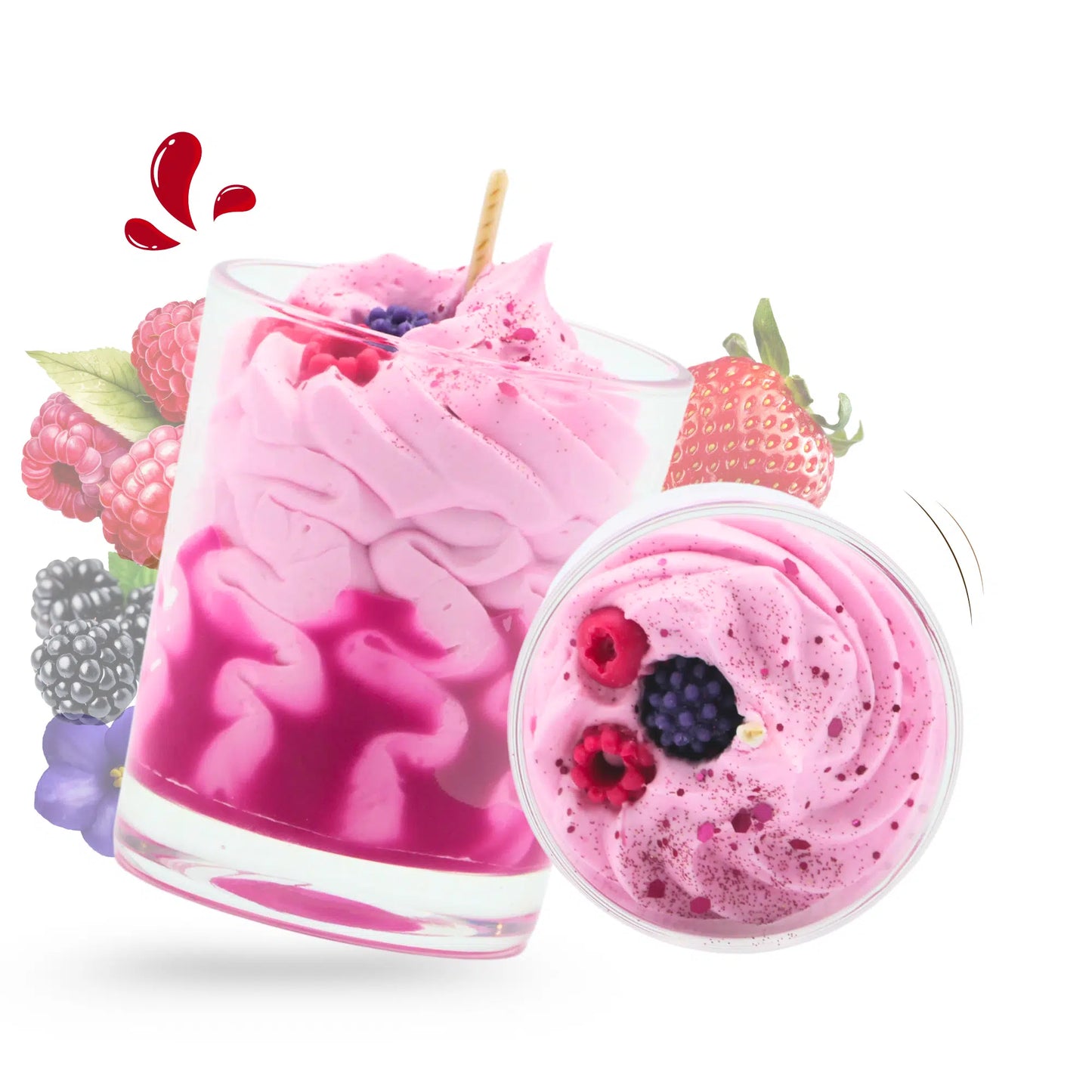 Mini geurkaars Rood fruit