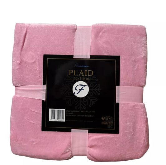 Plaid Roze 160x210